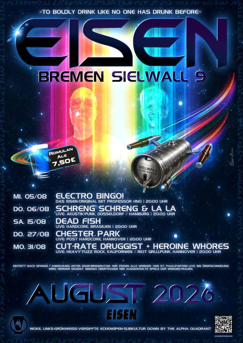 EISEN Plakat August Veranstaltungen